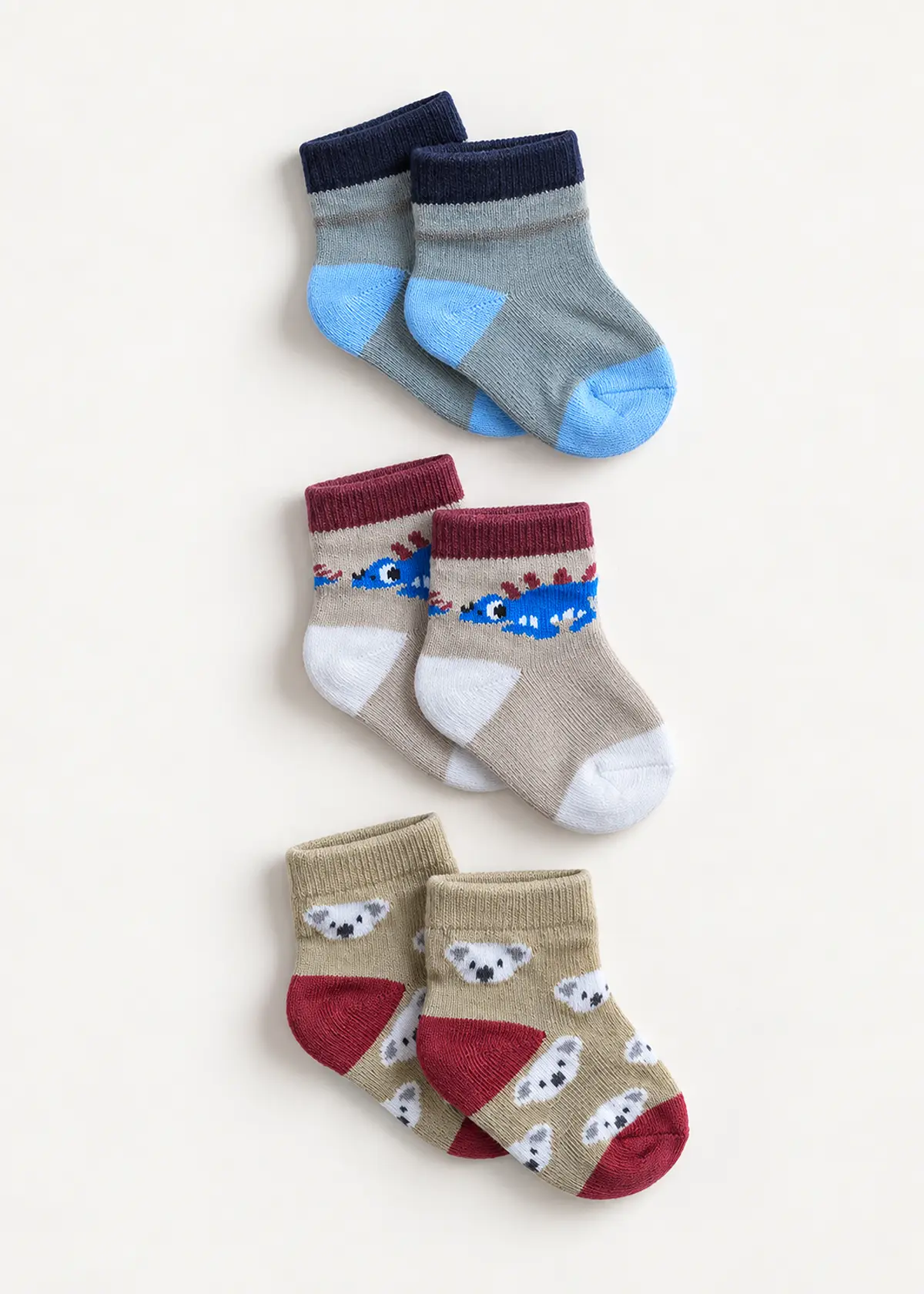 Boys Socks 0-3M, soft cotton baby socks