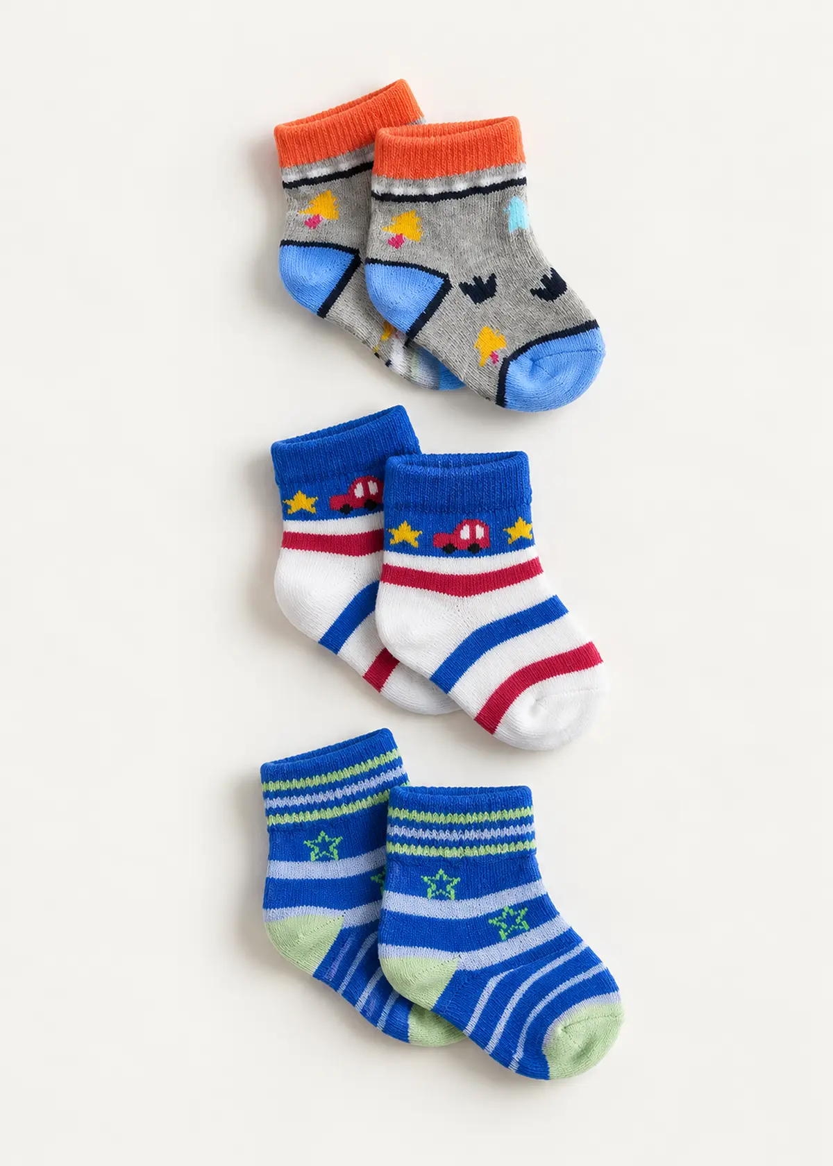 Boys Socks 0-3M, soft cotton baby socks