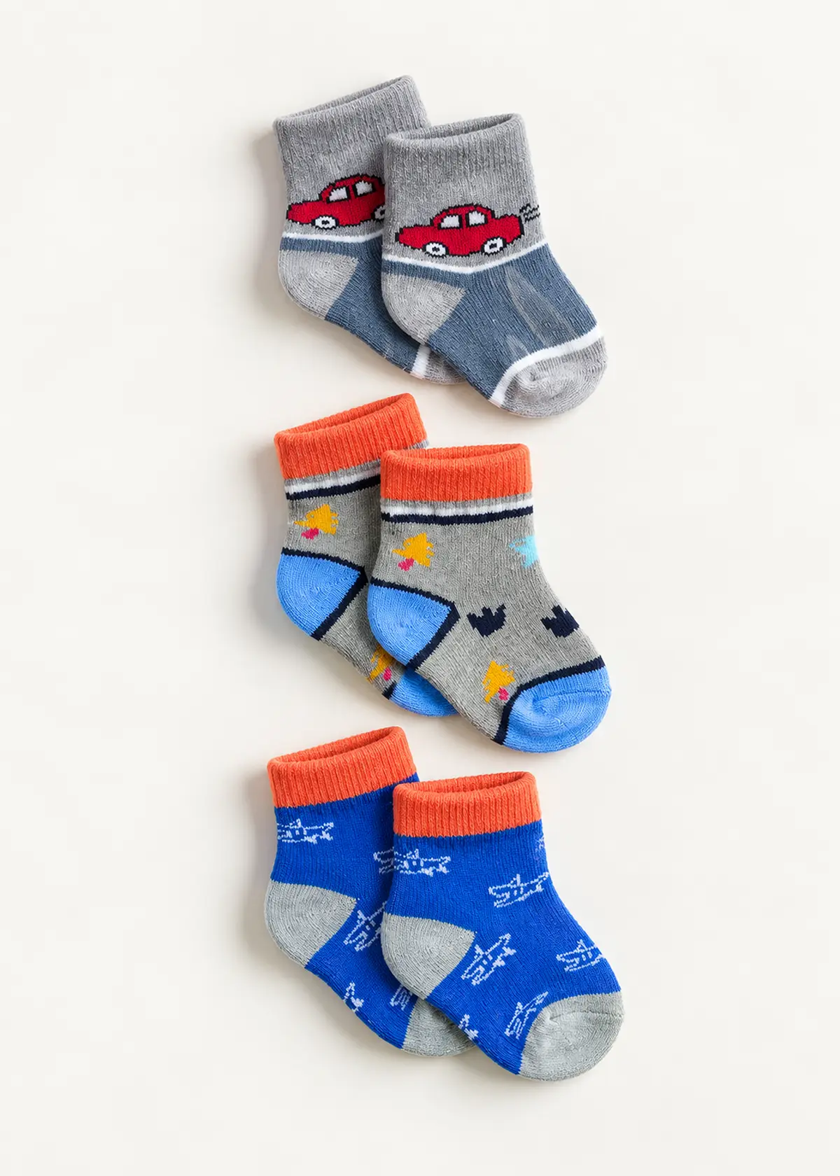 Boys Socks 0-3M, soft cotton baby socks
