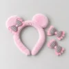 Girls Hair Band and Bow Clips Set - Pink
